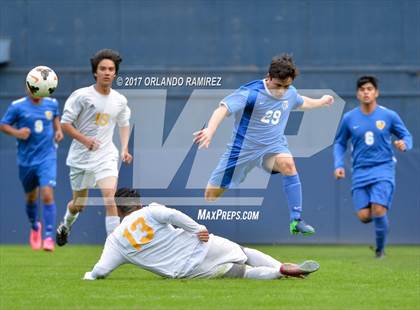 Thumbnail 1 in San Pasqual vs Patrick Henry (Soccer at the Q) photogallery.