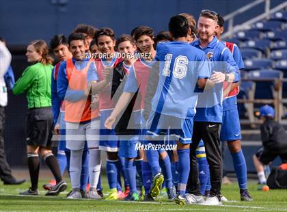 Thumbnail 2 in San Pasqual vs Patrick Henry (Soccer at the Q) photogallery.