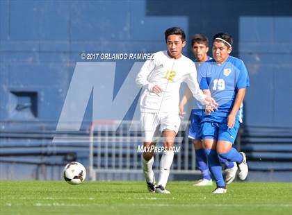 Thumbnail 3 in San Pasqual vs Patrick Henry (Soccer at the Q) photogallery.