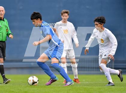 Thumbnail 1 in San Pasqual vs Patrick Henry (Soccer at the Q) photogallery.