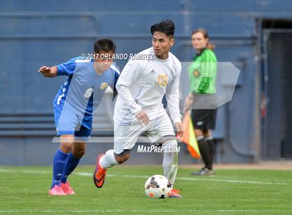 Thumbnail 3 in San Pasqual vs Patrick Henry (Soccer at the Q) photogallery.