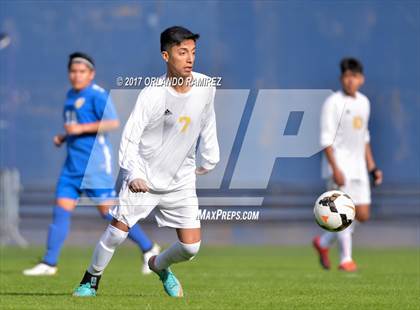 Thumbnail 1 in San Pasqual vs Patrick Henry (Soccer at the Q) photogallery.