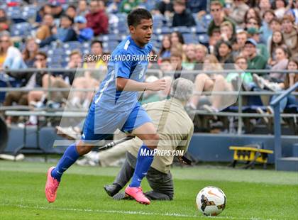 Thumbnail 3 in San Pasqual vs Patrick Henry (Soccer at the Q) photogallery.