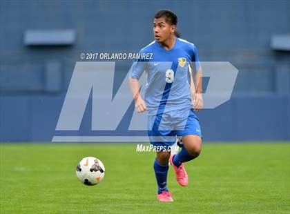 Thumbnail 3 in San Pasqual vs Patrick Henry (Soccer at the Q) photogallery.