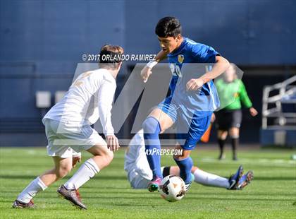 Thumbnail 1 in San Pasqual vs Patrick Henry (Soccer at the Q) photogallery.
