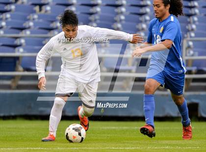 Thumbnail 1 in San Pasqual vs Patrick Henry (Soccer at the Q) photogallery.
