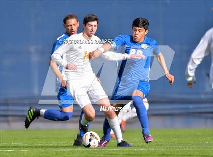 Thumbnail 2 in San Pasqual vs Patrick Henry (Soccer at the Q) photogallery.