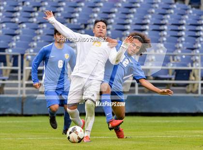 Thumbnail 2 in San Pasqual vs Patrick Henry (Soccer at the Q) photogallery.