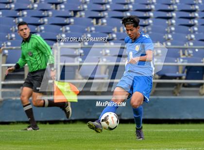 Thumbnail 1 in San Pasqual vs Patrick Henry (Soccer at the Q) photogallery.