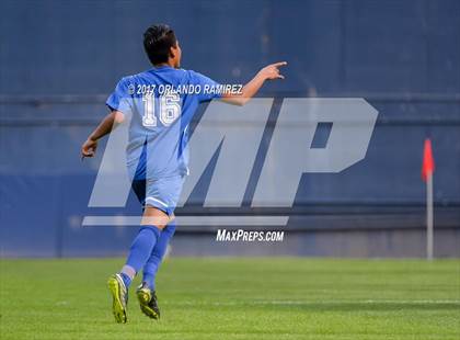Thumbnail 3 in San Pasqual vs Patrick Henry (Soccer at the Q) photogallery.