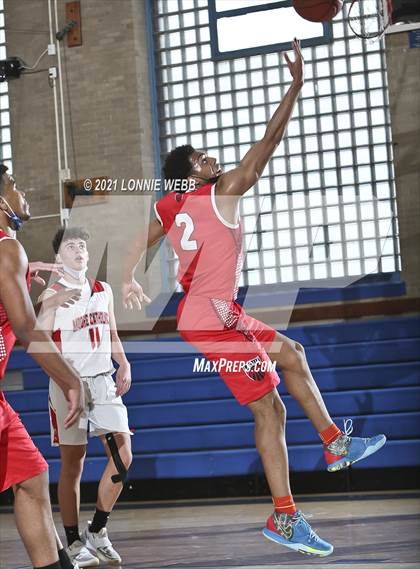 Thumbnail 2 in Moore Catholic vs LaSalle Academy (CHSAA Spring Tounament) photogallery.