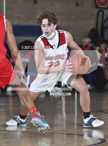 Thumbnail 2 in Moore Catholic vs LaSalle Academy (CHSAA Spring Tounament) photogallery.
