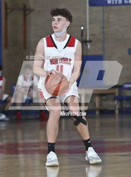 Thumbnail 2 in Moore Catholic vs LaSalle Academy (CHSAA Spring Tounament) photogallery.