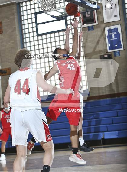 Thumbnail 2 in Moore Catholic vs LaSalle Academy (CHSAA Spring Tounament) photogallery.