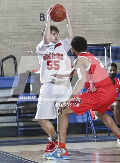 Thumbnail 1 in Moore Catholic vs LaSalle Academy (CHSAA Spring Tounament) photogallery.