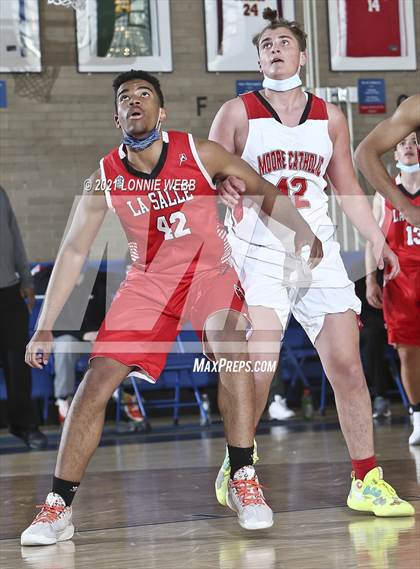 Thumbnail 3 in Moore Catholic vs LaSalle Academy (CHSAA Spring Tounament) photogallery.