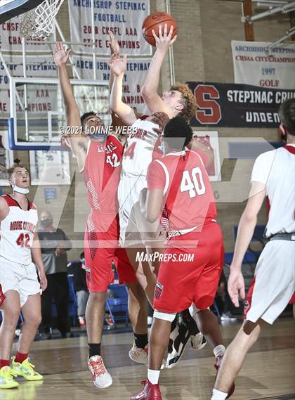 Thumbnail 1 in Moore Catholic vs LaSalle Academy (CHSAA Spring Tounament) photogallery.