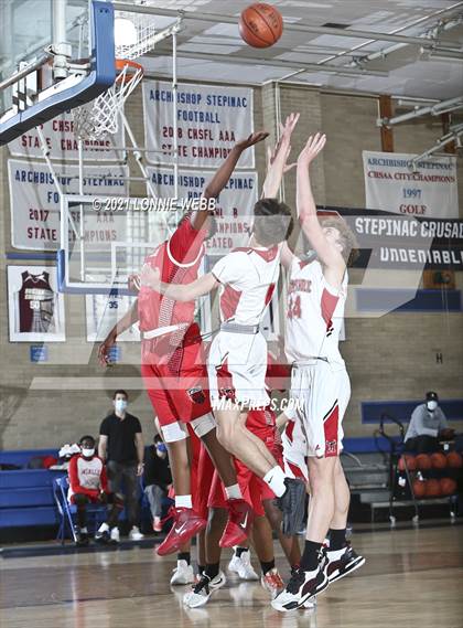 Thumbnail 1 in Moore Catholic vs LaSalle Academy (CHSAA Spring Tounament) photogallery.
