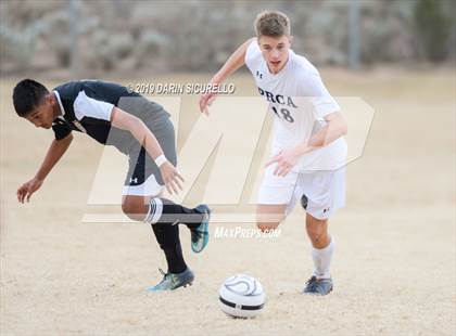 Thumbnail 1 in Pusch Ridge Christian Academy vs. Desert Edge (Chandler Prep Invitational) photogallery.