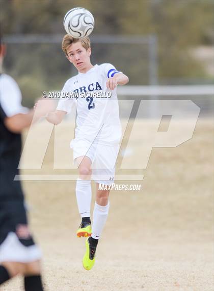Thumbnail 3 in Pusch Ridge Christian Academy vs. Desert Edge (Chandler Prep Invitational) photogallery.