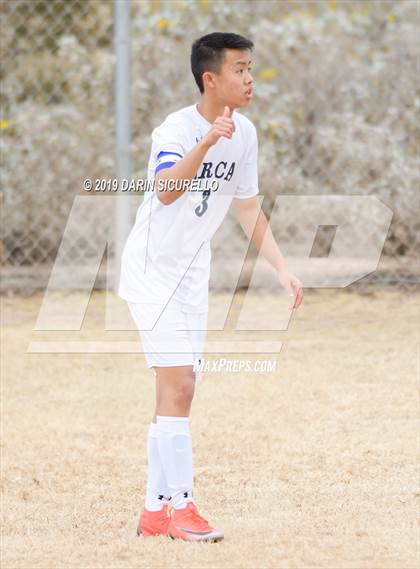 Thumbnail 2 in Pusch Ridge Christian Academy vs. Desert Edge (Chandler Prep Invitational) photogallery.