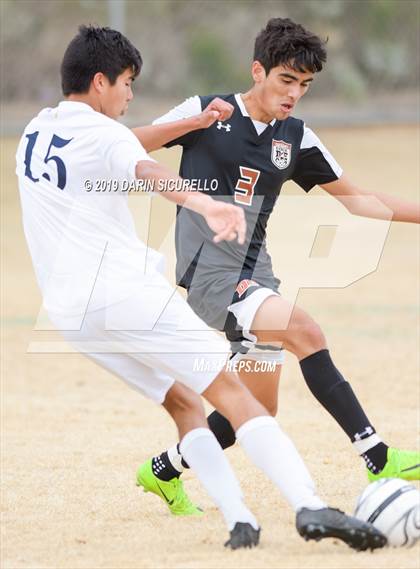 Thumbnail 2 in Pusch Ridge Christian Academy vs. Desert Edge (Chandler Prep Invitational) photogallery.