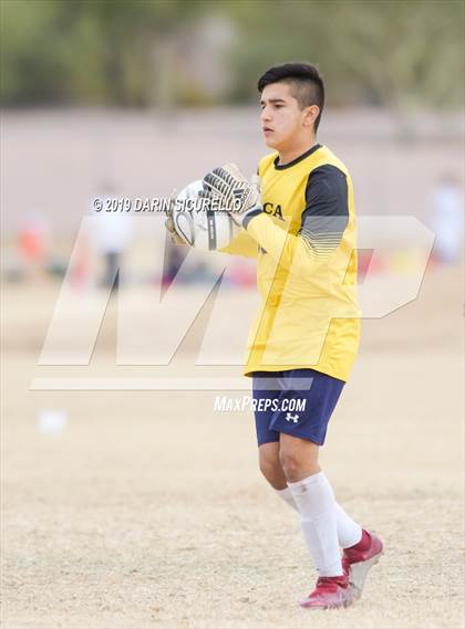 Thumbnail 1 in Pusch Ridge Christian Academy vs. Desert Edge (Chandler Prep Invitational) photogallery.