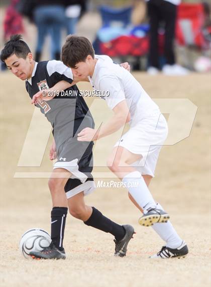 Thumbnail 2 in Pusch Ridge Christian Academy vs. Desert Edge (Chandler Prep Invitational) photogallery.