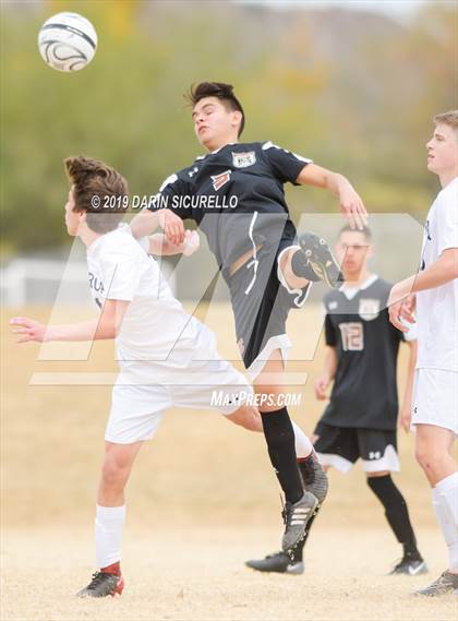 Thumbnail 2 in Pusch Ridge Christian Academy vs. Desert Edge (Chandler Prep Invitational) photogallery.
