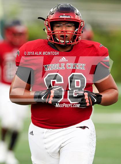 Thumbnail 3 in Middle Creek vs New Hanover (HighSchool OT.com Jamboree) photogallery.