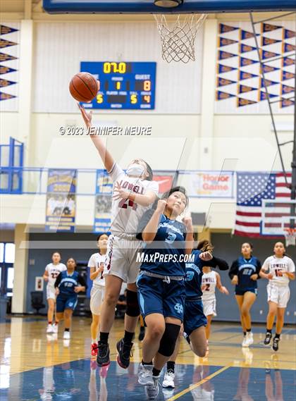 Thumbnail 2 in JV: Lowell vs. Valley Christian (Newark Optimist Club Holiday Classic) photogallery.