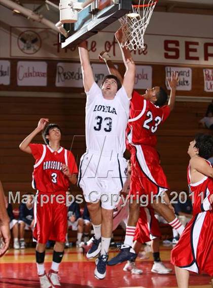 Thumbnail 2 in Crossroads vs. Loyola (Pacific Shores Tournament) photogallery.
