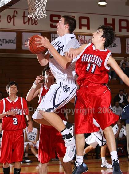 Thumbnail 3 in Crossroads vs. Loyola (Pacific Shores Tournament) photogallery.