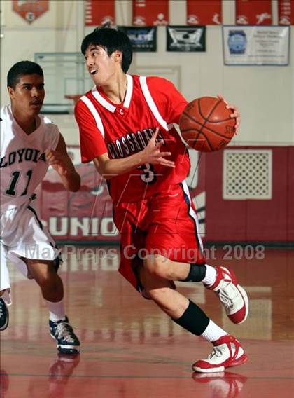 Thumbnail 1 in Crossroads vs. Loyola (Pacific Shores Tournament) photogallery.