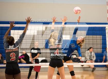 Thumbnail 2 in McGehee vs. St. Scholastica (Penguin Volleyball Classic) photogallery.