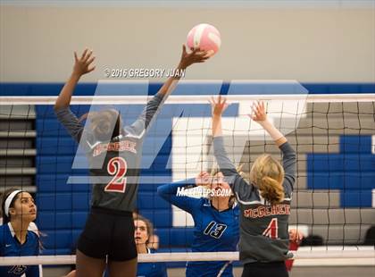 Thumbnail 3 in McGehee vs. St. Scholastica (Penguin Volleyball Classic) photogallery.