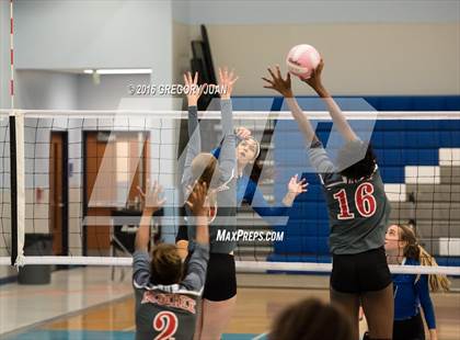 Thumbnail 3 in McGehee vs. St. Scholastica (Penguin Volleyball Classic) photogallery.