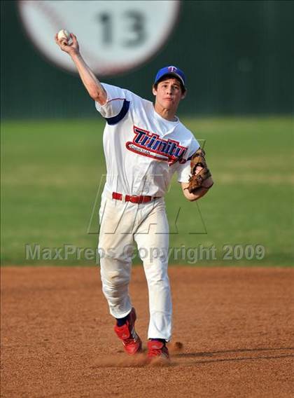 Thumbnail 1 in Naaman Forest vs Trinity Christian (Carrollton Diamond Classic) photogallery.