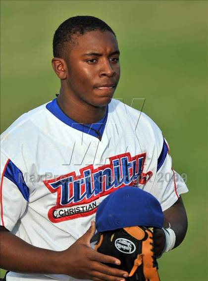 Thumbnail 2 in Naaman Forest vs Trinity Christian (Carrollton Diamond Classic) photogallery.
