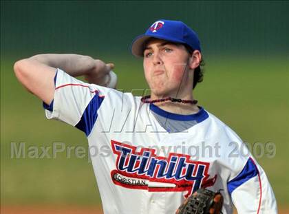 Thumbnail 1 in Naaman Forest vs Trinity Christian (Carrollton Diamond Classic) photogallery.