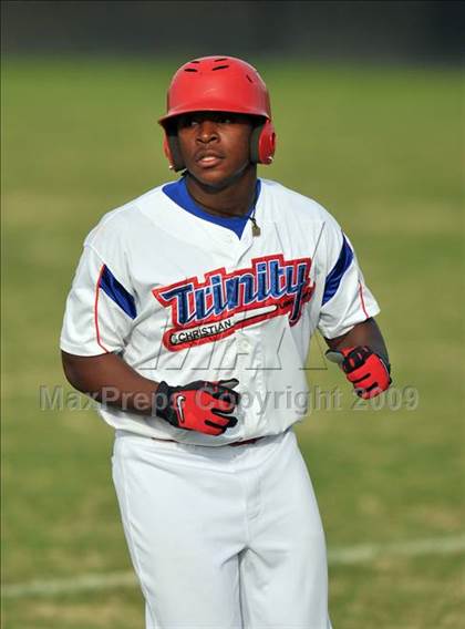 Thumbnail 2 in Naaman Forest vs Trinity Christian (Carrollton Diamond Classic) photogallery.