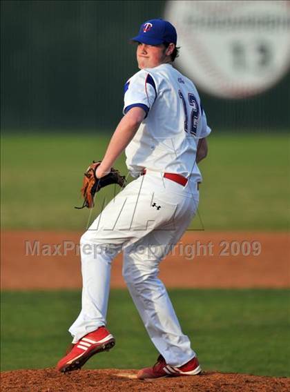 Thumbnail 1 in Naaman Forest vs Trinity Christian (Carrollton Diamond Classic) photogallery.