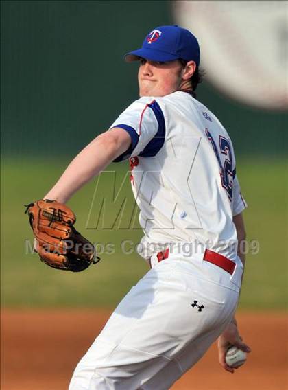 Thumbnail 1 in Naaman Forest vs Trinity Christian (Carrollton Diamond Classic) photogallery.