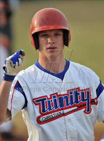 Thumbnail 1 in Naaman Forest vs Trinity Christian (Carrollton Diamond Classic) photogallery.