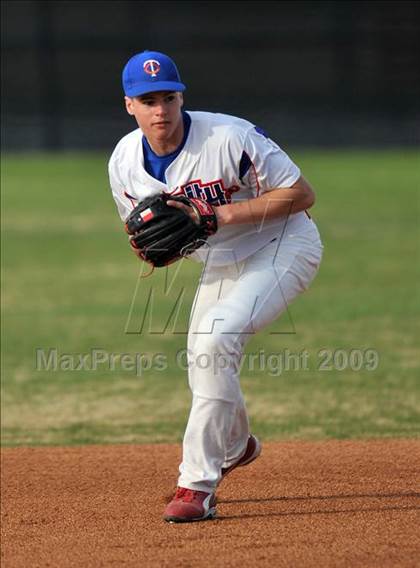 Thumbnail 1 in Naaman Forest vs Trinity Christian (Carrollton Diamond Classic) photogallery.