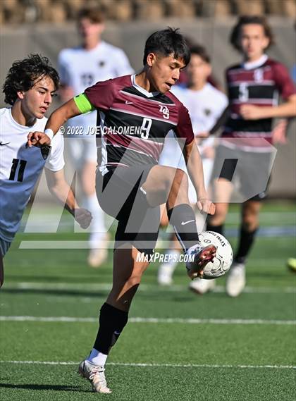 Thumbnail 2 in Dripping Springs vs Jordan (UIL 5A Boys Soccer State Semifinal) photogallery.