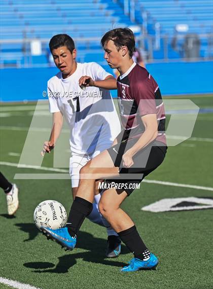 Thumbnail 2 in Dripping Springs vs Jordan (UIL 5A Boys Soccer State Semifinal) photogallery.