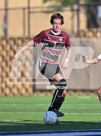 Thumbnail 1 in Dripping Springs vs Jordan (UIL 5A Boys Soccer State Semifinal) photogallery.