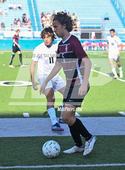 Thumbnail 3 in Dripping Springs vs Jordan (UIL 5A Boys Soccer State Semifinal) photogallery.