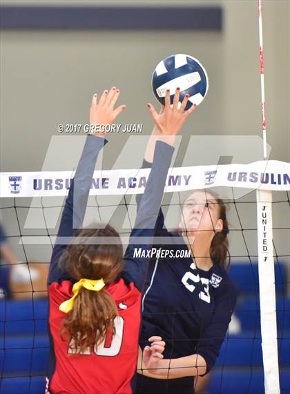 Thumbnail 1 in Teurlings Catholic @ Ursuline Academy (Catholic League Tournament) photogallery.